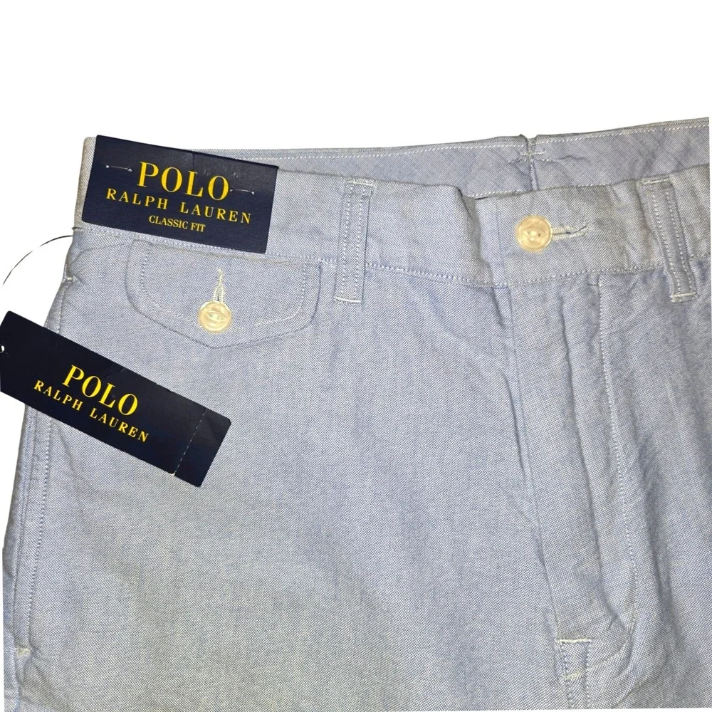 Polo Ralph Lauren Light Blue Oxford Shorts Men's 30 Classic Fit Watchhill 3